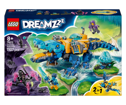 Klocki LEGO® LEGO DREAMZZZ 71512 Krokodylołódź podwodna
